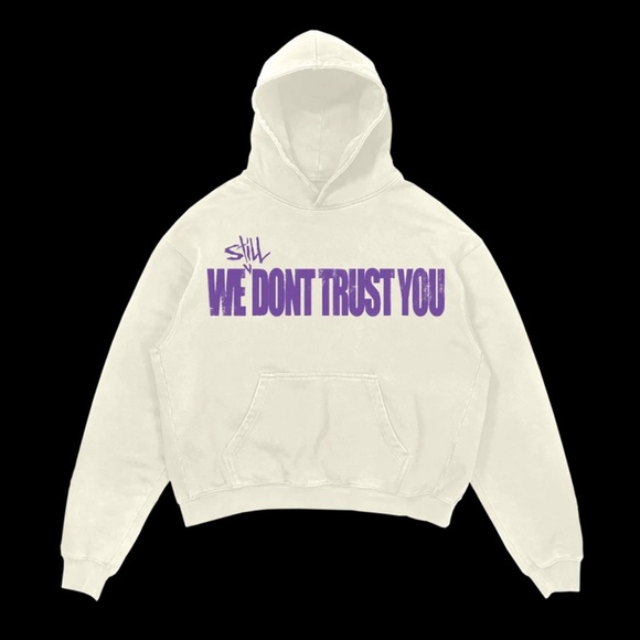 Metro Boomin We Still Don’t Trust You Cream Purple Rap Music Hoodie Merch - Picture 1 of 11